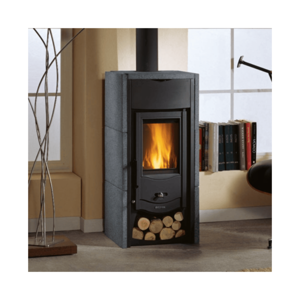 Poêle à bois Asia Pierre Vulcan 7 kw