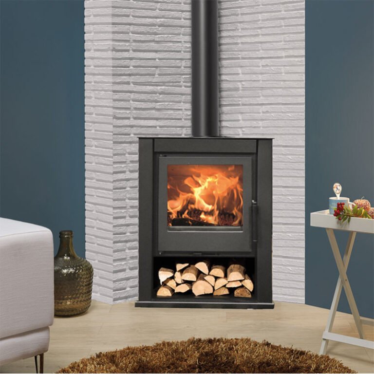 Poêle à bois d'angle SAGRES 6,85 kw