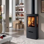Poêle à bois étanche ZINC 7,9 kw